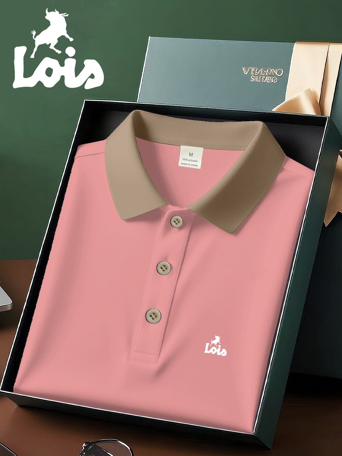 Lois Print - WR3735 Camisa de Manga Corta para Hombre, Moda Premium - Transpirable y Fresca - Ideal para Negocios Casual, Lavable a Máquina, Colores Duraderos - Ropa Cómoda y Amigable con la Piel para Hombres
